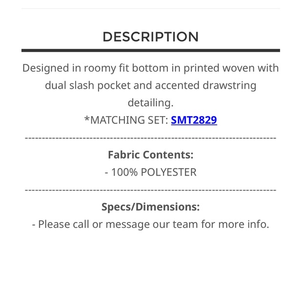 BP217-1💙NEW! POL Women's Navy and White Wide Leg Pants - Picture 9 of 9